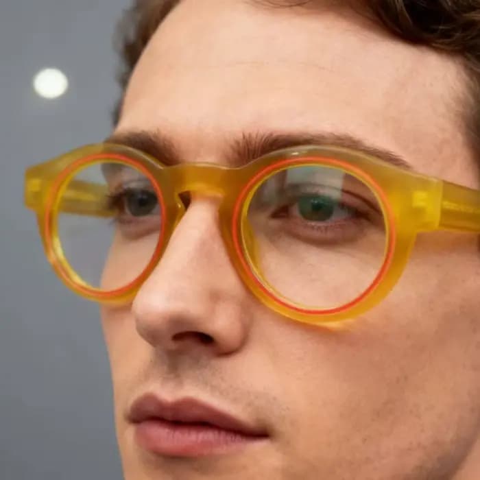 Montures de lunettes rondes rétro en acétate pour hommes et femmes