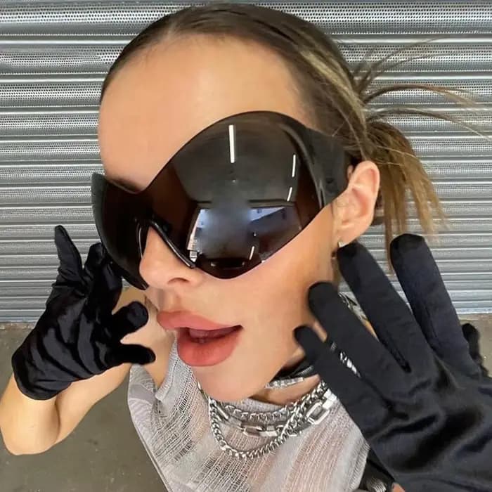 Lunettes de soleil sans monture pour femmes et hommes