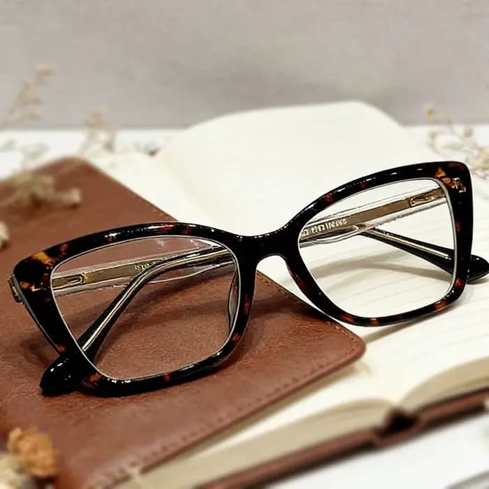 Lunettes de myopie œil de chat transparentes pour femmes TR90