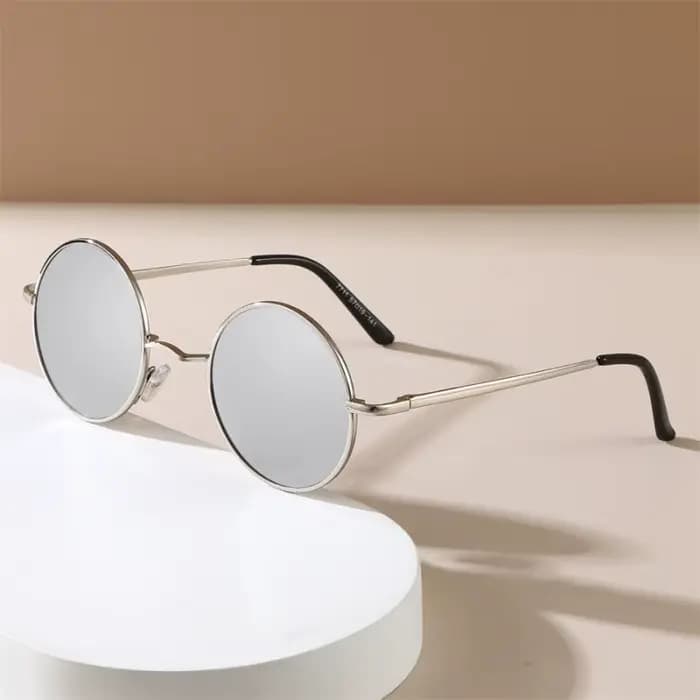 Lunettes de soleil Hippie rondes rétro pour femmes et hommes
