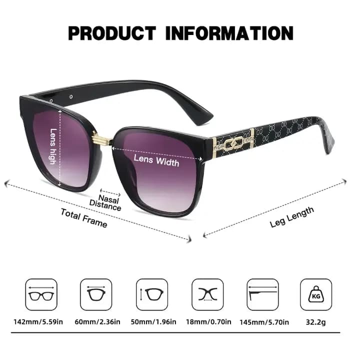 RUISIMO exquis carré lunettes de soleil femmes hommes Simple marque de mode