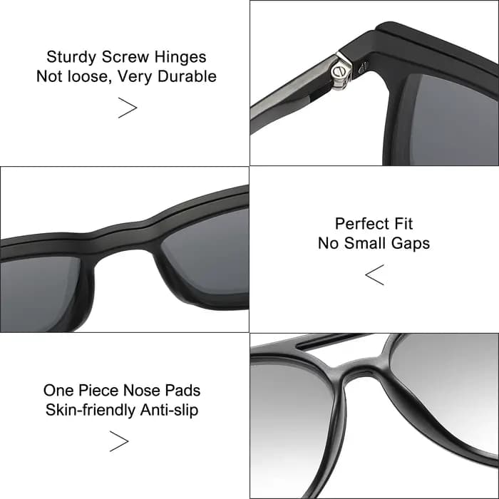 Monture de lunettes à clip magnétique myopie pour hommes