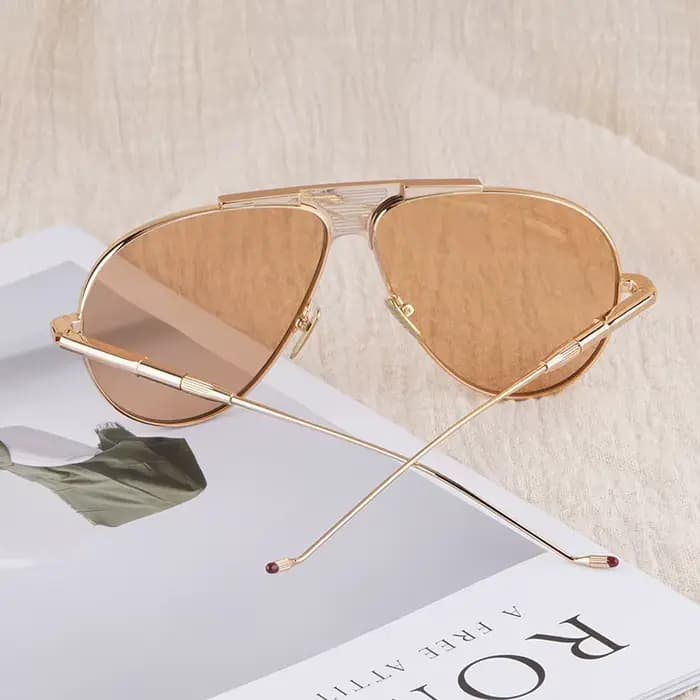 JMM DAIDO alliage concepteur grandes lunettes de soleil ovales hommes classique Uv400