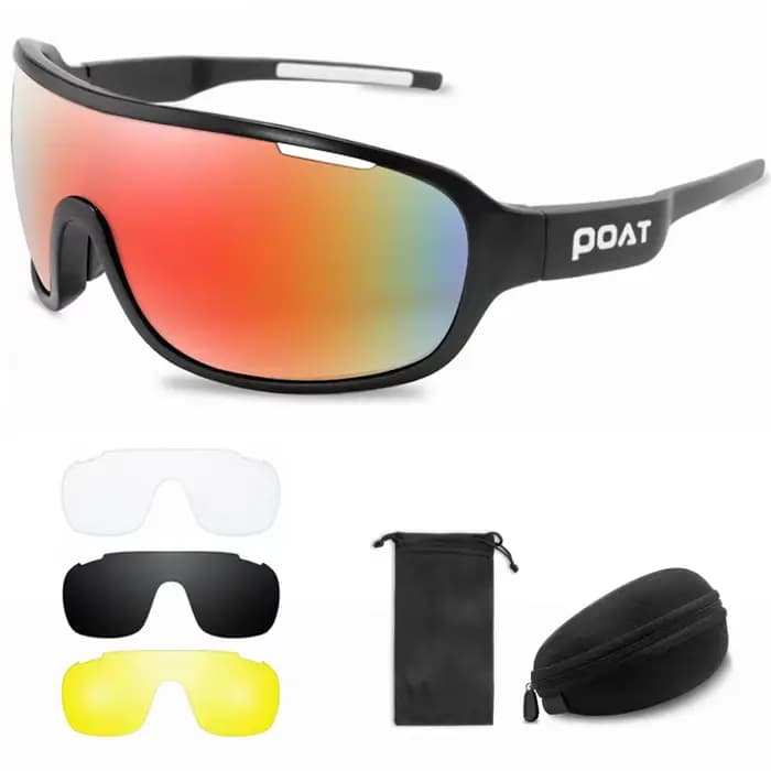 POAT 4 lentilles lunettes de cyclisme UV400