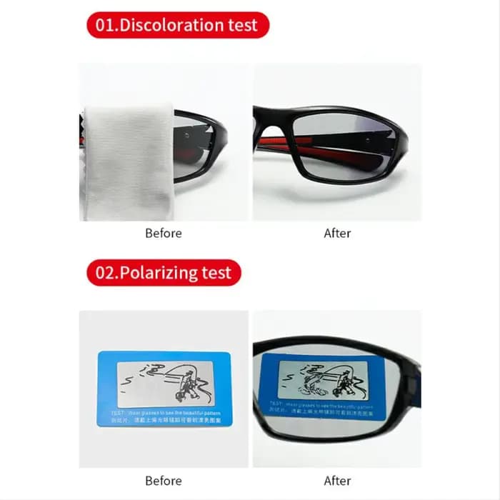 Lunettes de soleil photochromiques polarisées vintage pour hommes et femmes