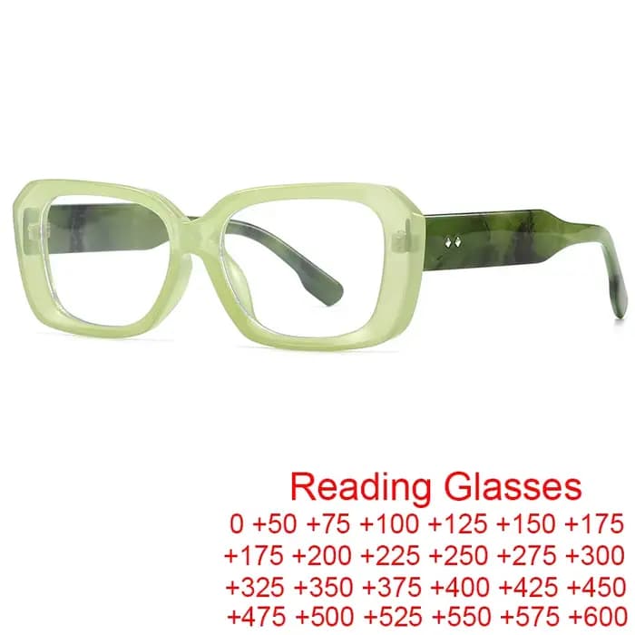 Lunettes de lecture vertes élégantes pour femmes
