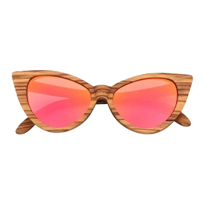 Lunettes de soleil en bois zébré