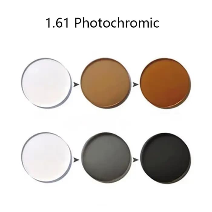 Lunettes photochromiques de transition 1.61