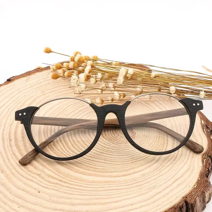 Lunettes de soleil en bois uni pour hommes et femmes