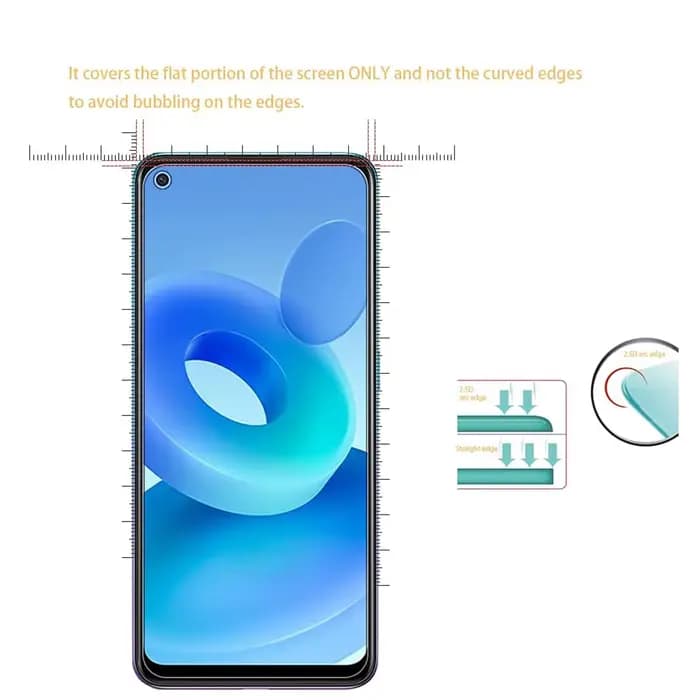 Pour OPPO A94 5G,9H protecteur d'écran 2/4 pièces Film de verre trempé HD
