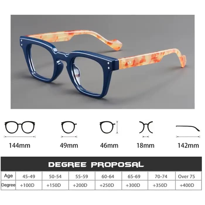 Marque de luxe presbyte lunettes femmes hommes grand cadre mode