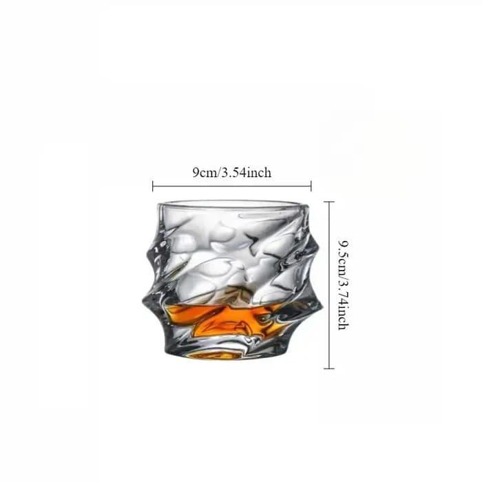 Verre à whisky rotatif créatif, verre à vin étranger rotatif, verres transparents sculptés, verres à Brandy personnalisés