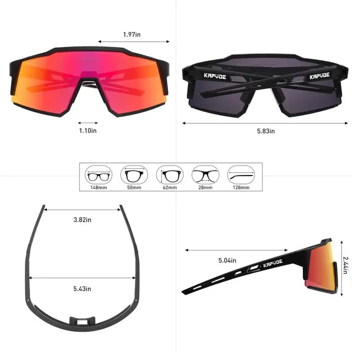 Kapvoe lunettes de cyclisme