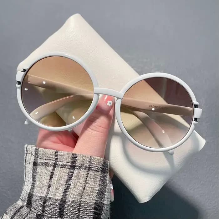 Lunettes de soleil rondes de luxe de marque pour femmes et hommes 2026 – Style vintage