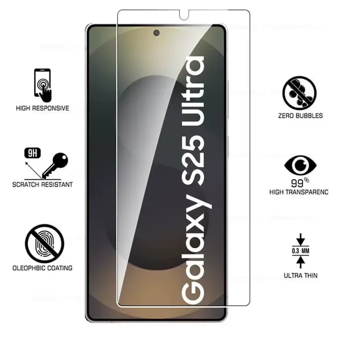 1-5PCS 10D Écran de protection en verre trempé pour Samsung Galaxy S25 Ultra S26, compatible avec Samsung S25 S26 Plus S24 FE S25Ultra 5G