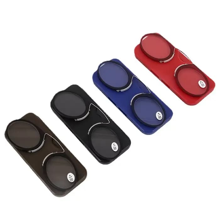 Lunettes de lecture portables à clipser avec étui