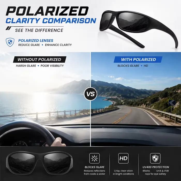 Lunettes de soleil de sport pour hommes