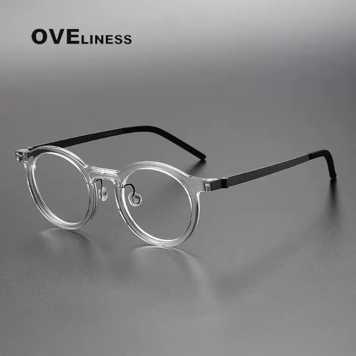 Lunettes de vue en titane et acétate pour hommes et femmes, Design japonais, Vintage, rétro, gravure, lecture, Prescription optique