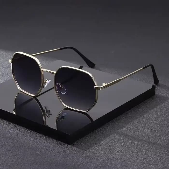 Nouveau Vintage carré géométrique cadre lunettes de soleil femmes