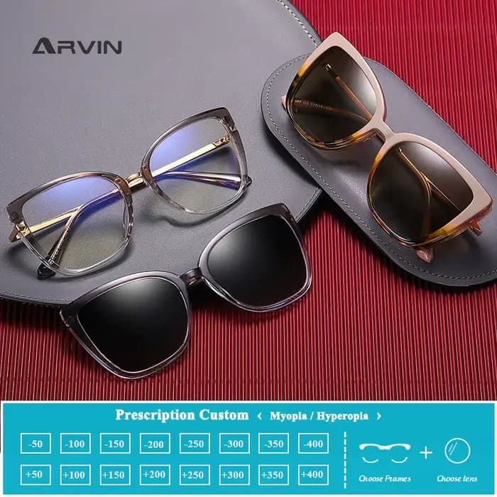 Lunettes à Clip magnétique pour femmes et hommes