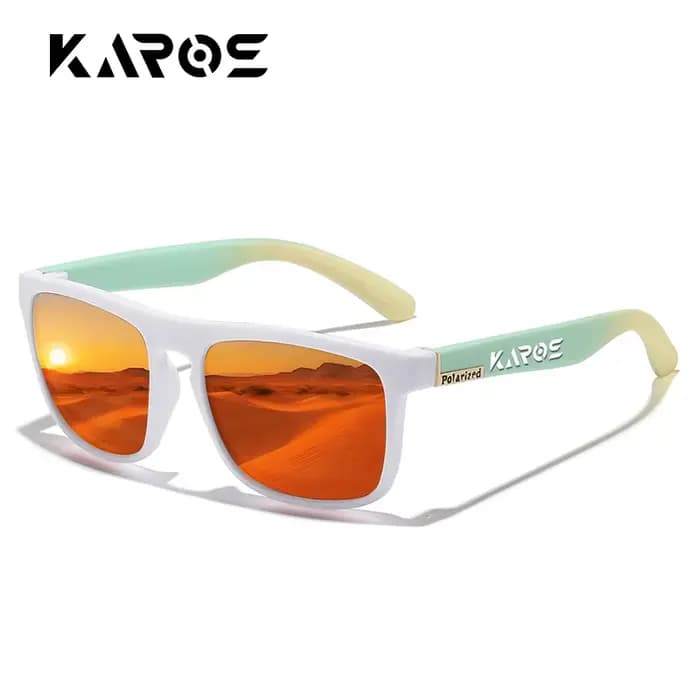 KAROS lunettes de soleil hommes/femmes polarisées carré miroir marque Design luxe UV400 parasol unisexe pêche conduite cyclisme randonnée