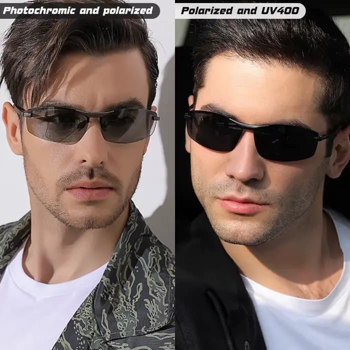 LIOUMO – lunettes de soleil carrées polarisées pour hommes