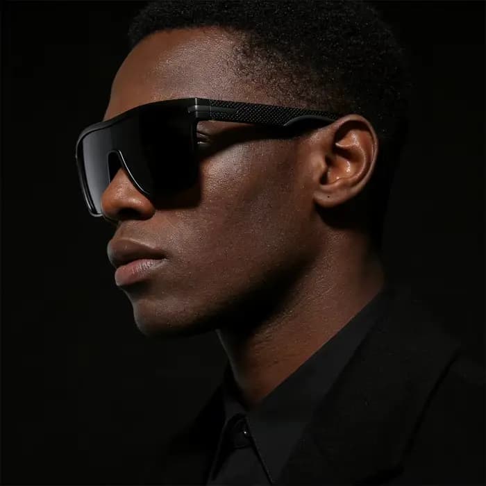 Lunettes de soleil carrées surdimensionnées pour hommes et femmes