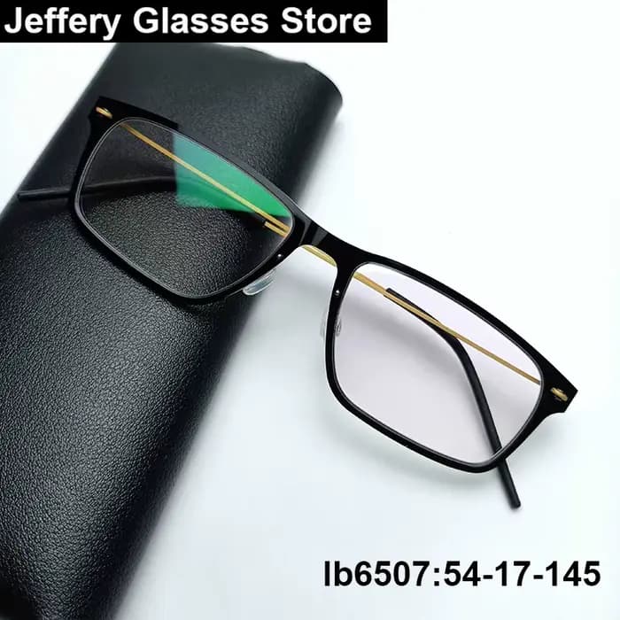 Danemark marque hommes carré 6507 lunettes cadre ultraléger titane acétate