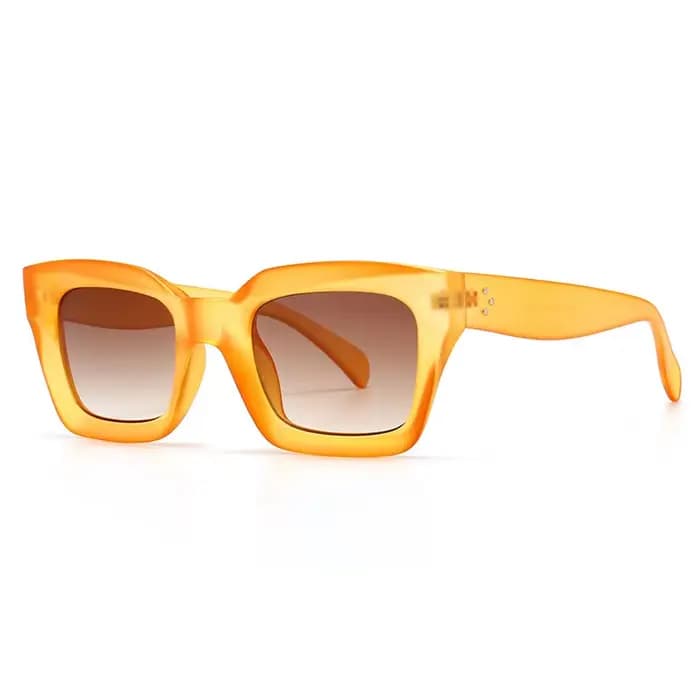 SO & EI mode lunettes de soleil œil de chat femmes marque concepteur rétro carré bleu violet