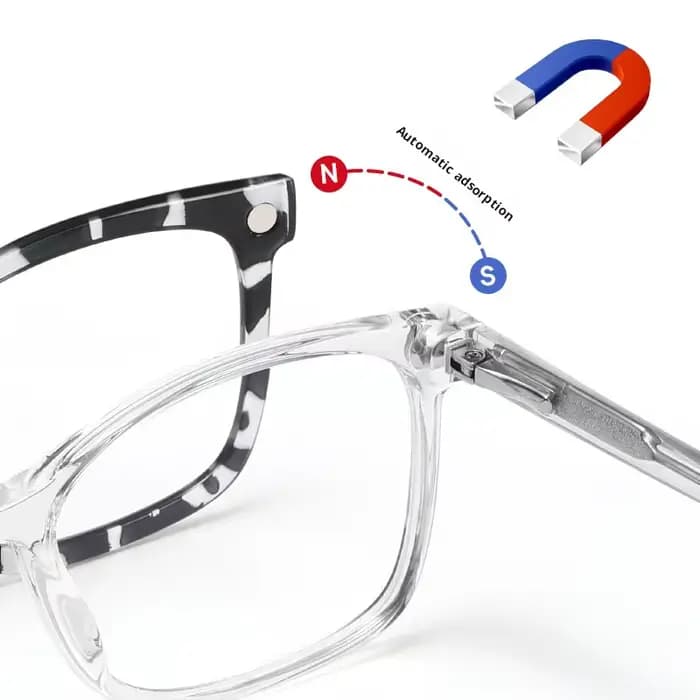 YIMARUILI hommes et femmes magnétique multicolore lunettes cadre Ultra-léger TR90 mode tendance petites