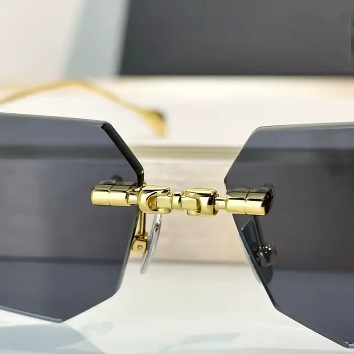 KUB Nouvelle Masque H63 Marque allemande Lunettes de soleil de luxe tendance pour femmes Alliage ovale