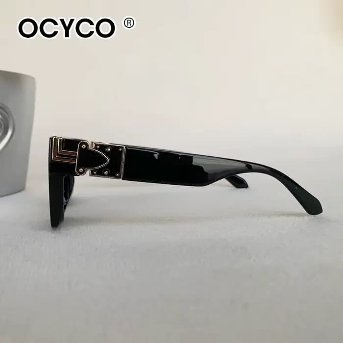 Lunettes de soleil carrées surdimensionnées multicolores pour hommes et femmes