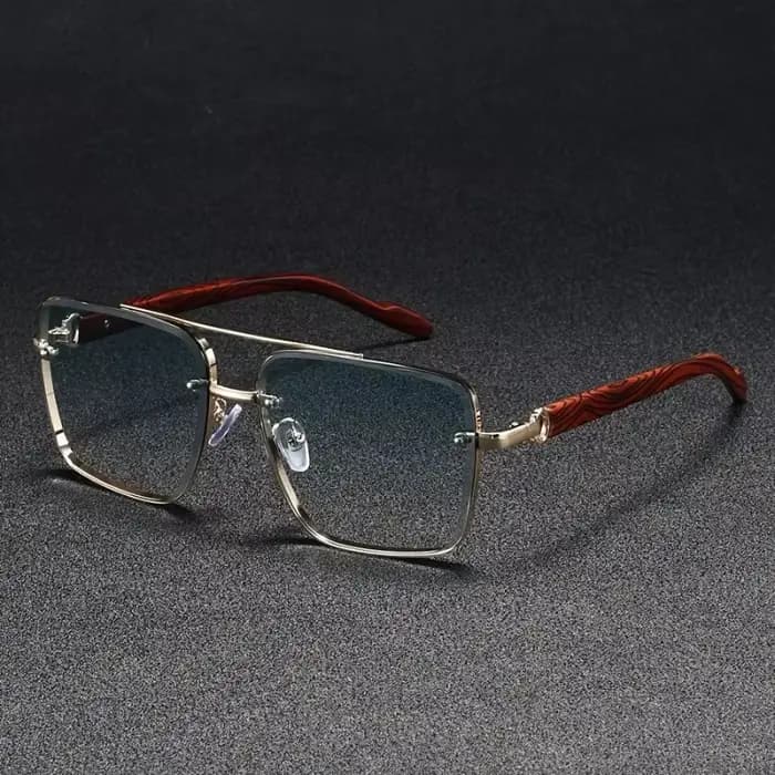Lunettes de soleil carrées de luxe pour hommes