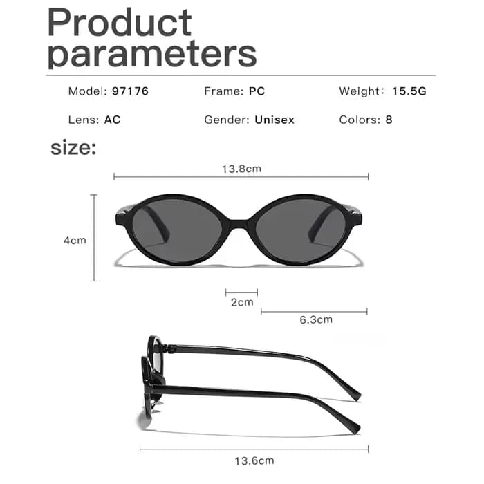 Petites lunettes de soleil léopard ovales pour femmes et hommes