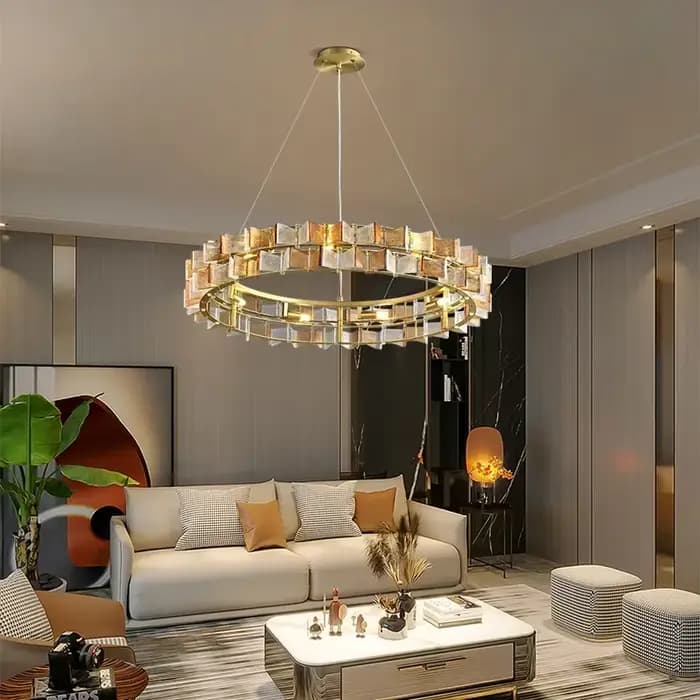 Lustre de plafond en verre, design italien, créatif, pour salle à manger, salon, hôtel, bureau, chambre à coucher, décoration intérieure