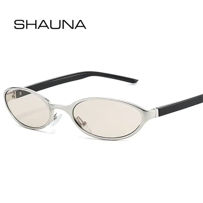 SHAUNA Nouvelles lunettes de soleil ovales de petite taille pour femmes UV400