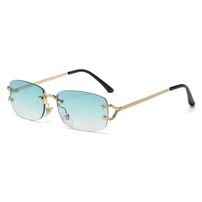 Nouvelles petites lunettes de soleil sans monture étroites