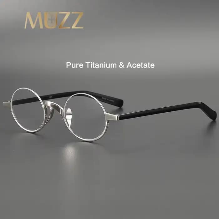 Lunettes demi-monture en titane pour hommes
