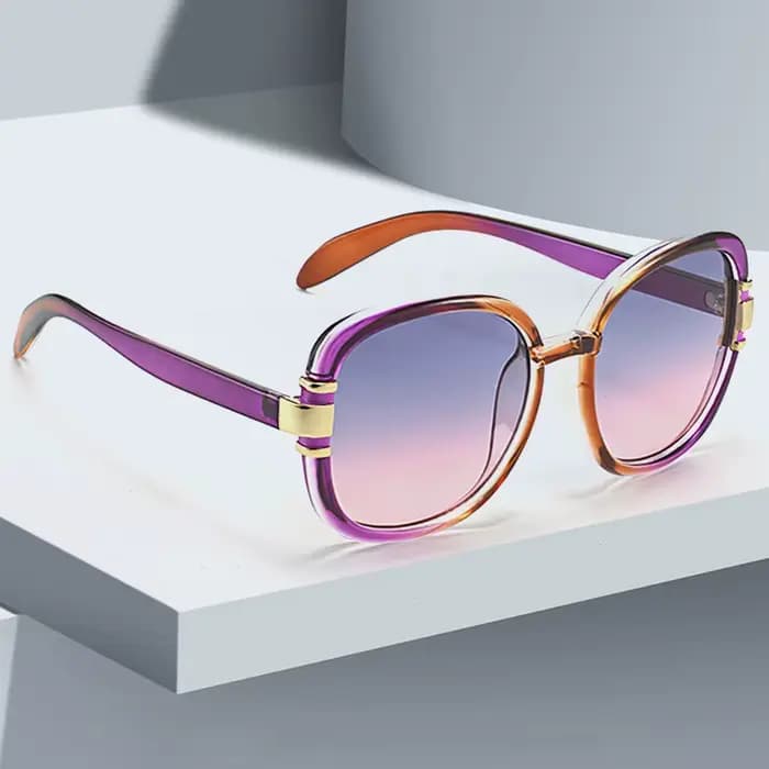 Lunettes de soleil décoratives dégradées pour femmes
