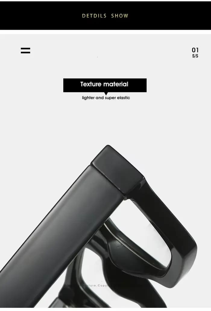 Lunettes carrées jaunes pour femmes