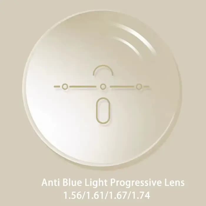 Lunettes multifocales progressives personnalisées 1.56/1.61/1.67/1.74