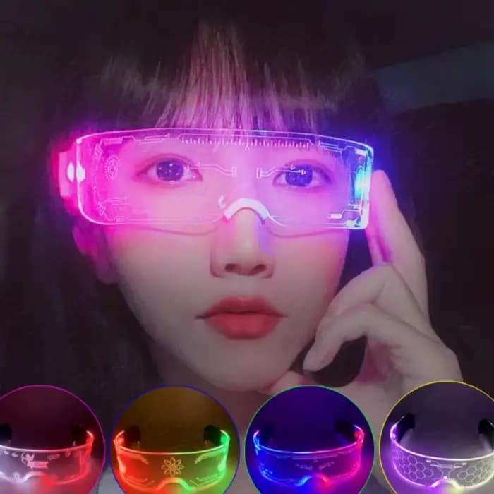 Lunettes de soleil disco colorées scintillantes
