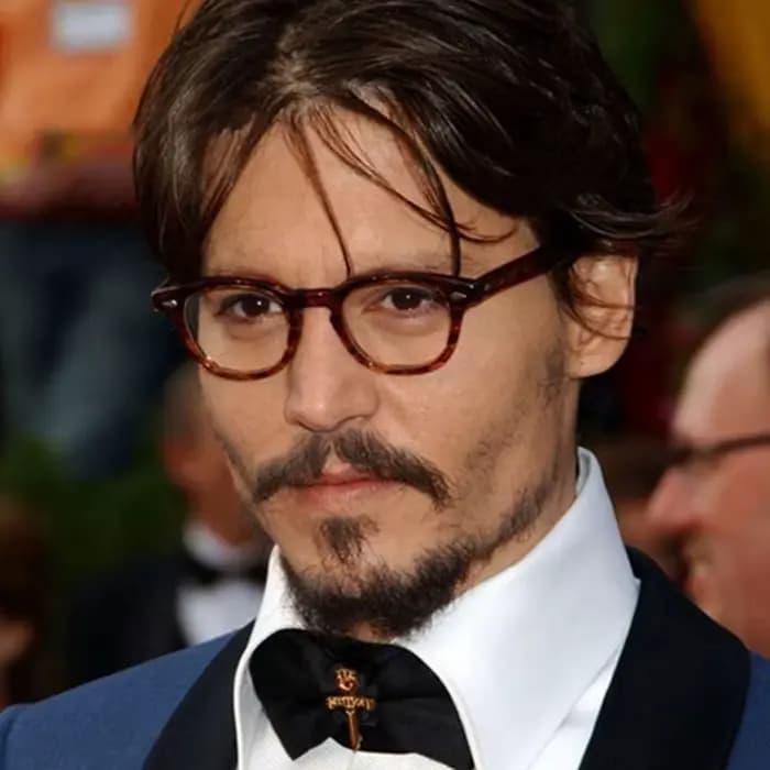 Johnny Depp Style lunettes homme Vintage rond Rivet