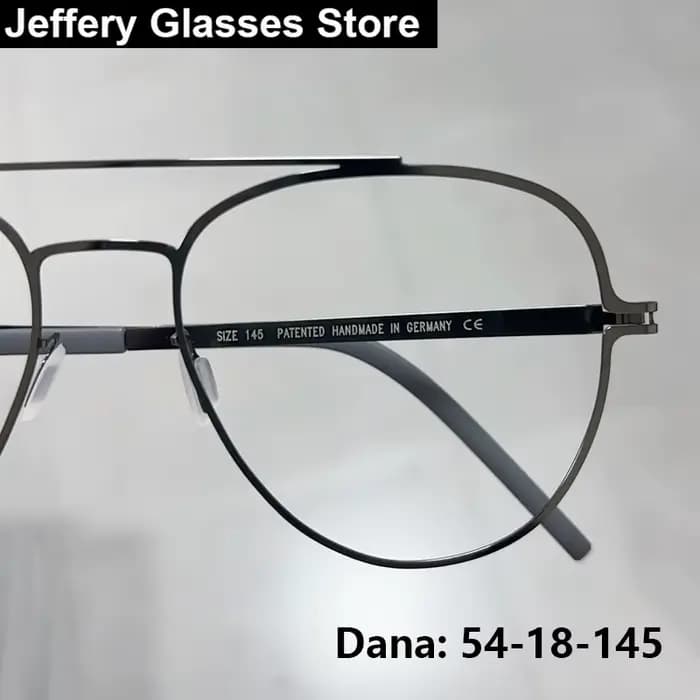 Allemagne lunettes de pilote faites à la main cadre hommes femmes marque Design ultraléger sans vis