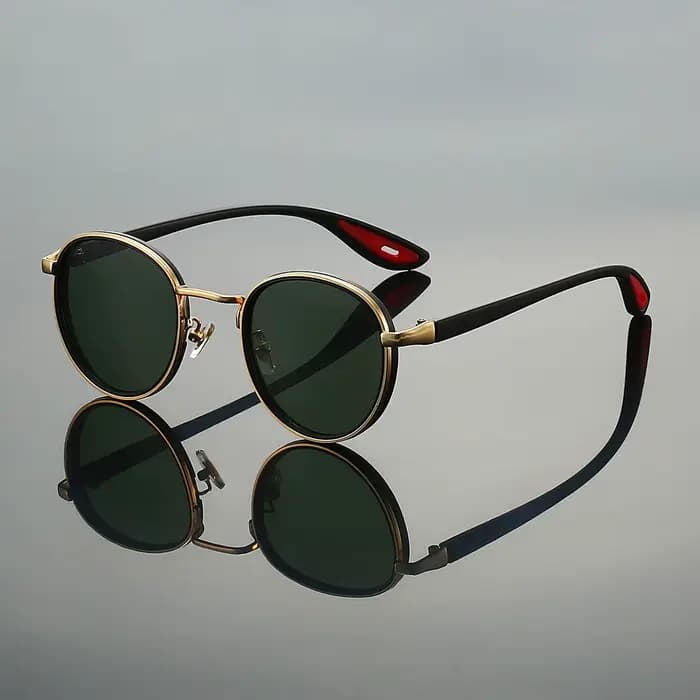 GM LUMIAS Vintage lunettes de soleil rondes hommes 2025 nouveau Punk mode nuances femmes