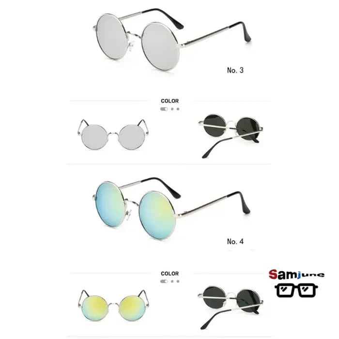Lunettes de soleil polarisées rondes classiques de la marque Samjune