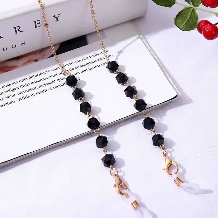 Lunettes de soleil en perles de cristal pour femmes