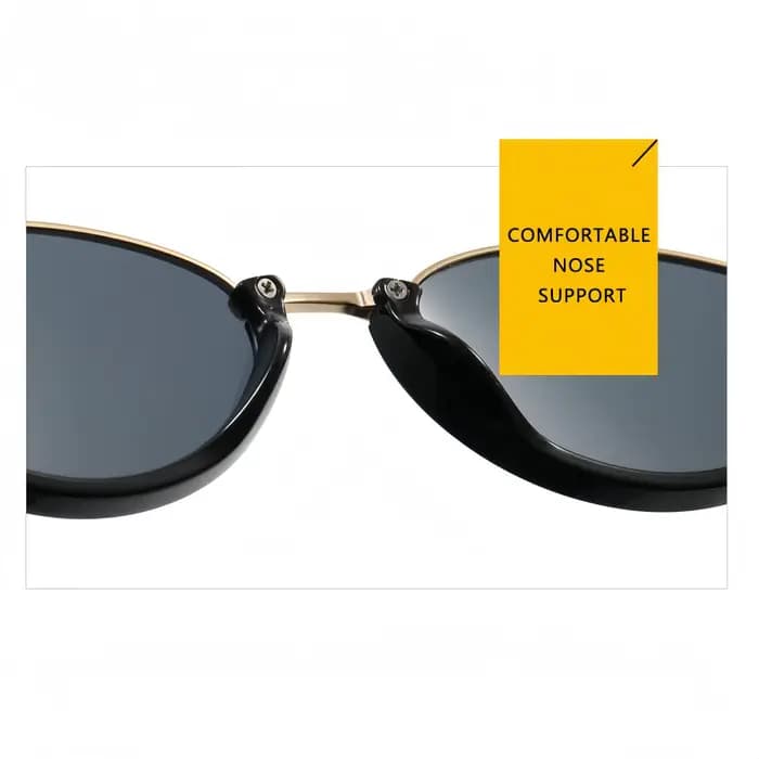 Lunettes œil de chat en métal à petite monture tendance pour femmes européennes et américaines