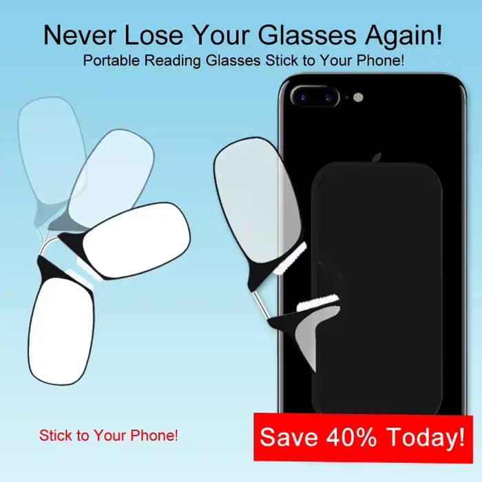 Lunettes de lecture DBYLXMN à clip nasal pour homme, de haute qualité, portables, avec support nasal en mousse pour seniors, transparentes, avec étui