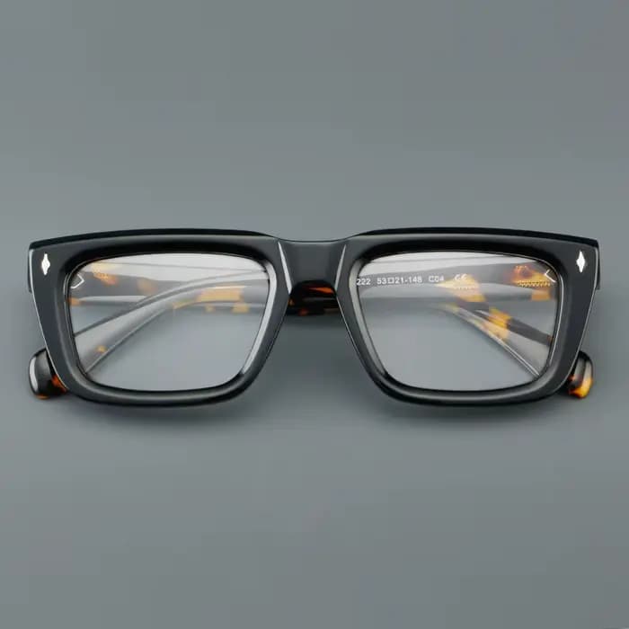 Lunettes en acétate à monture épaisse pour hommes